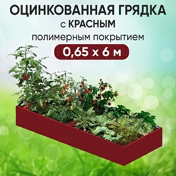 Грядка красная (0,65 х 6)